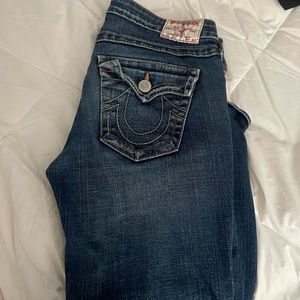 TRUE RELIGION LOW RISE JEANS flared jeans